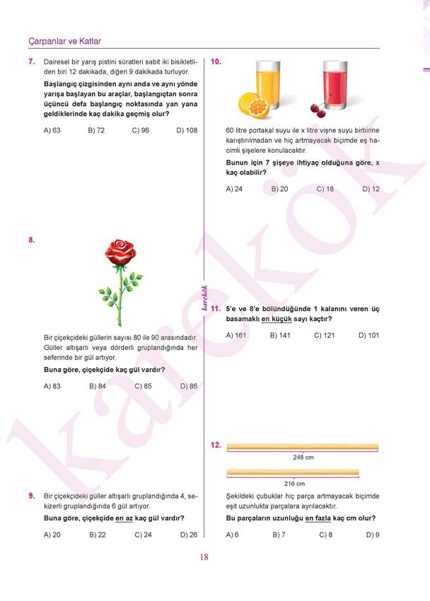 8. SINIF LGS MATEMATİK SORU BANKASI | Karekök Yayıncılık