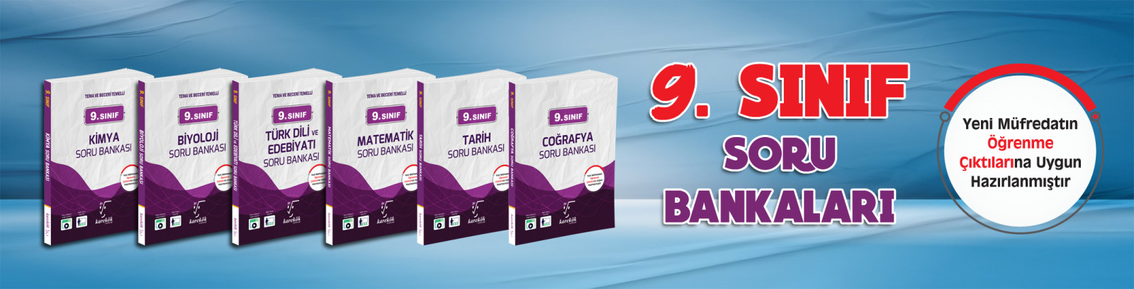 9. Sınıf Soru Bankaları (Matematik-Biyoloji-Kimya-Edebiyat-Tarih-Cog)